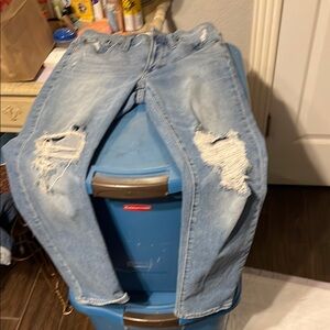 Women’s Light Blue Madewell Distressed Jeans